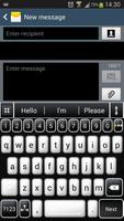 Black and White Keyboard ポスター