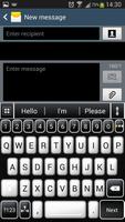 Black and White Keyboard captura de pantalla 1