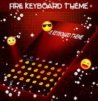 Fire Keyboard Theme Affiche