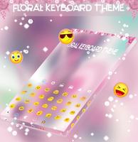 Tema Keyboard Floral poster