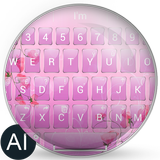 AI Keyboard Theme Glass Flower simgesi