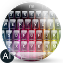 AI Keyboard Theme GlassRainbow APK