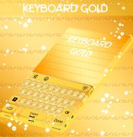 Gold Keyboard Theme โปสเตอร์