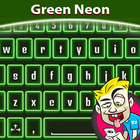 A.I. Type Green Neon א Zeichen
