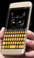 Black Cat AiType Theme Ekran Görüntüsü 3