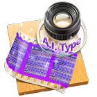 Purple brush AiType Theme icône