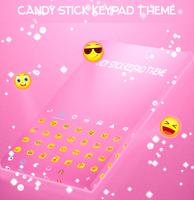 Candy Stick Teclado Tema captura de pantalla 1