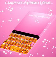 Candy Stick Teclado Tema captura de pantalla 3