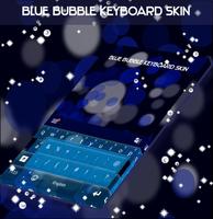 Blue Bubble Keyboard Skin Affiche