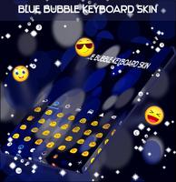 Blue Bubble Keyboard Skin capture d'écran 1