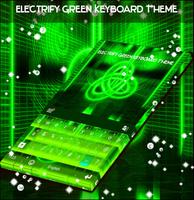 Electrify Green Keyboard Theme plakat