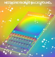Melting Keyboard Background poster