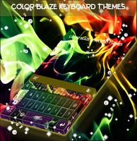 Color Blaze Keyboard Themes Affiche