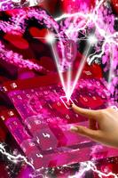 Keyboard Pink Love App تصوير الشاشة 1