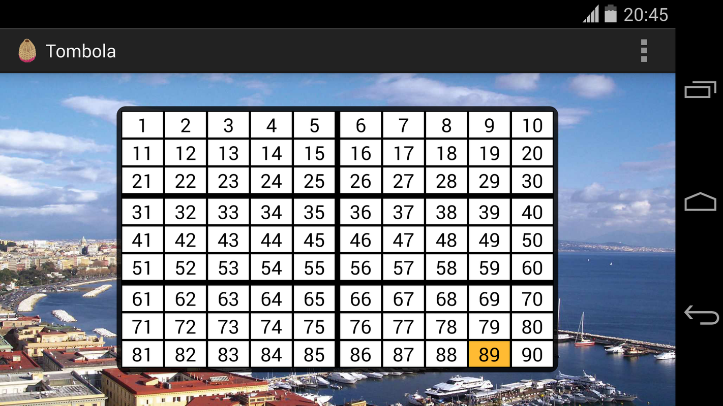 Tombola Bingo 90