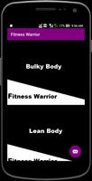 Fitness warrior Affiche