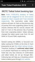برنامه‌نما Train Ticket Prediction 2018 عکس از صفحه