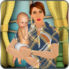 Virtual Single Mom New Baby Born Sim icône