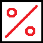 AJ Percent Off Calculator Zeichen