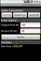 AJ Percent Off Calculator 스크린샷 1