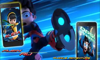 Adventure Ejen Ali Game Puzzle ポスター