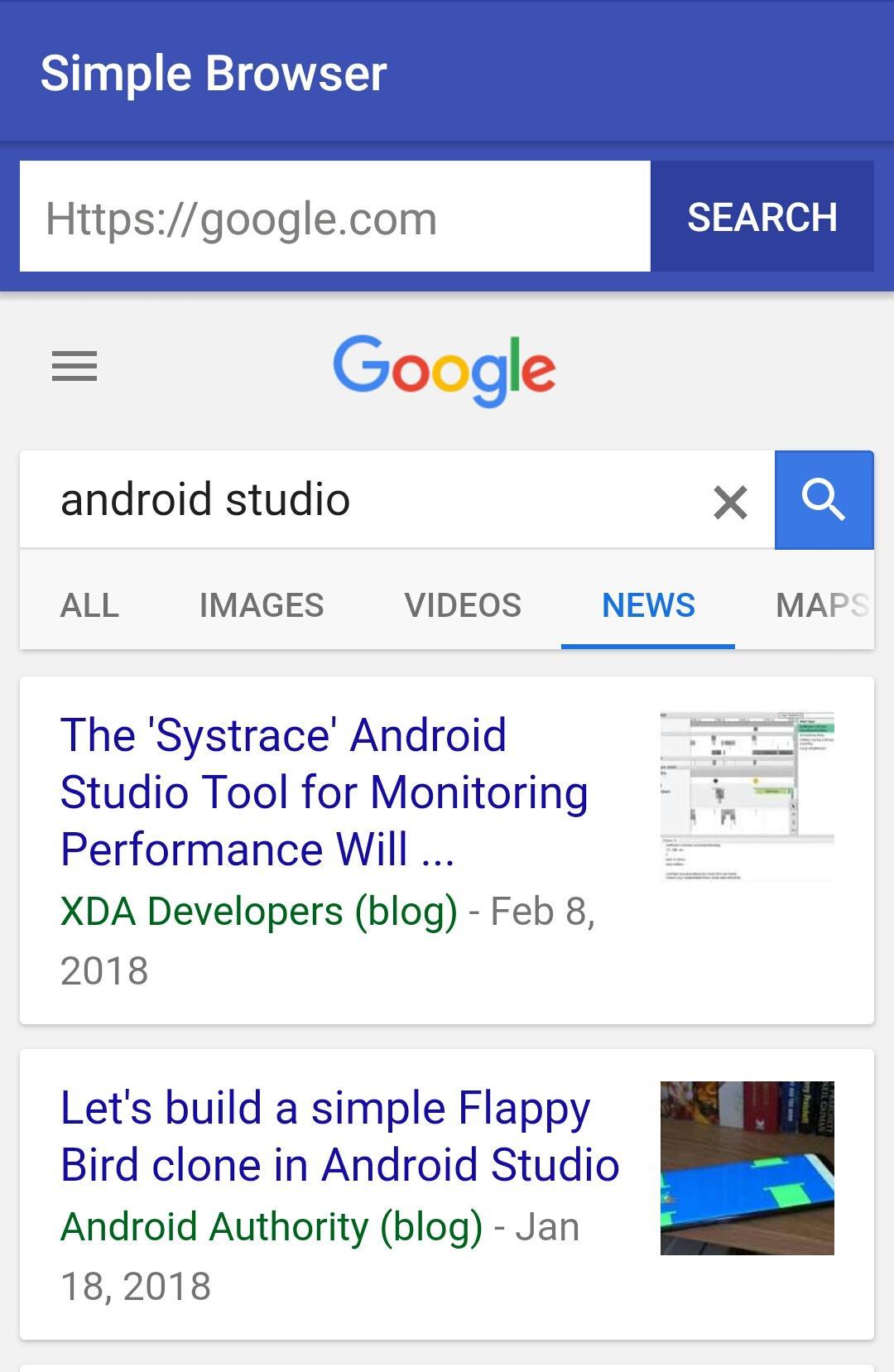 Simple browser Simple browser