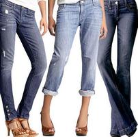 Women Long Jeans Affiche