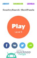 Word Snake-Country Search Game постер