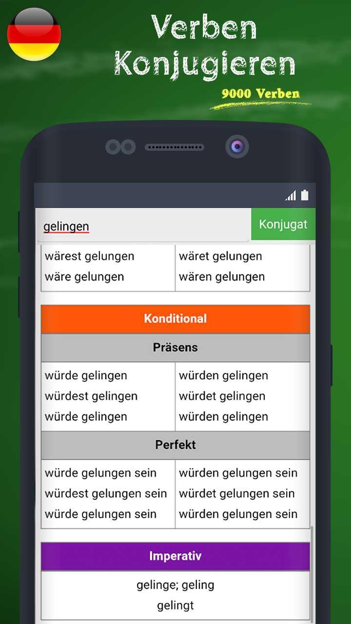 Conjugaison Verbe Allemand Pour Android Telechargez L Apk