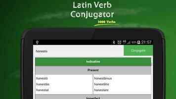 Conjugador de verbos latinos captura de pantalla 3