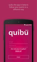 quibu - follow your events poster