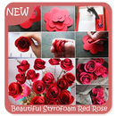 Beautiful Styrofoam Red Rose Heart APK