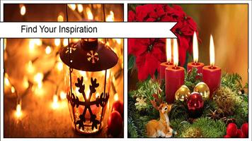 Christmas Candle Wallpaper Affiche