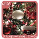 Unikalny ornament z drzewa styropianowego Mod aplikacja