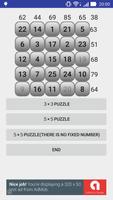 Number puzzle magic square poster