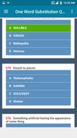 One Word Substitution quiz capture d'écran 3