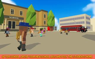 Mr. Blocky City Bus SIM screenshot 1