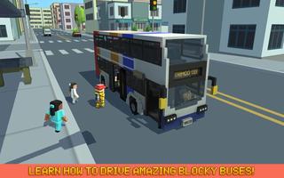 M. Blocky City Bus SIM capture d'écran 2