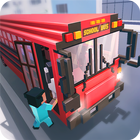 M. Blocky école Bus Simulator 2018 icône