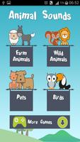 Tierstimmen, nette Freunde Plakat