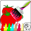 Frutas colorir jogo livro