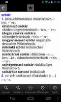 Hungarian-German Dictionary capture d'écran 1