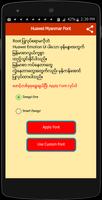 Huawei Myanmar Font پوسٹر