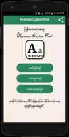 Myanmar Custom Font plakat