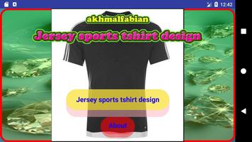 Jersey sports tshirt design syot layar 1