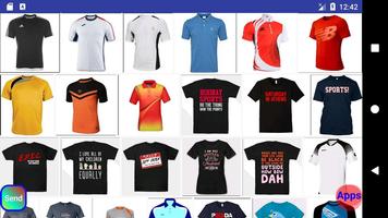 Jersey sports tshirt design syot layar 2