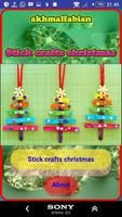 Christmas stick craft plakat