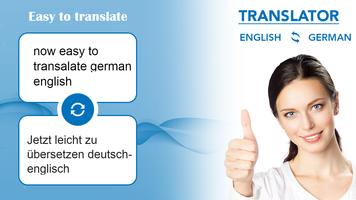 German English Translator - English German Affiche