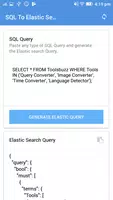 SQL to Elasticsearch Query Ekran Görüntüsü 1