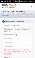 PAN Card Apply, Correction and Search Online screenshot 1